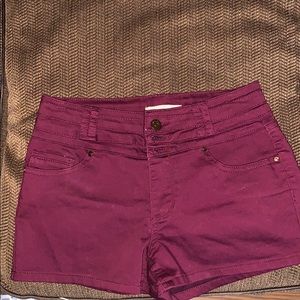 Burgundy shorts, great condition, only worn once
